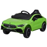JOKO Elektrické Autíčko Mercedes AMG CLA 45s 4x4, penové kolesá, kožené sedadlo, Efekt HOJDANIA, zelené