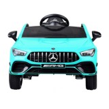 JOKO Elektrické Autíčko Mercedes AMG CLA 45s 4x4, penové kolesá, kožené sedadlo, Efekt HOJDANIA, modré