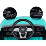 JOKO Elektrické Autíčko Mercedes AMG CLA 45s 4x4, penové kolesá, kožené sedadlo, Efekt HOJDANIA, modré