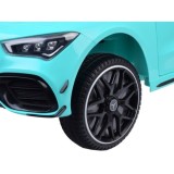 JOKO Elektrické Autíčko Mercedes AMG CLA 45s 4x4, penové kolesá, kožené sedadlo, Efekt HOJDANIA, modré