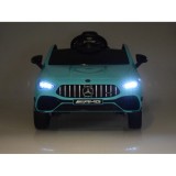 JOKO Elektrické Autíčko Mercedes AMG CLA 45s 4x4, penové kolesá, kožené sedadlo, Efekt HOJDANIA, modré