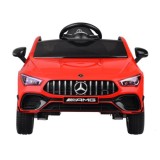 JOKO Elektrické Autíčko Mercedes AMG CLA 45s 4x4, penové kolesá, kožené sedadlo, Efekt HOJDANIA, červené