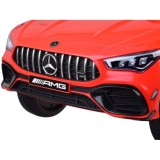JOKO Elektrické Autíčko Mercedes AMG CLA 45s 4x4, penové kolesá, kožené sedadlo, Efekt HOJDANIA, červené