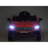 JOKO Elektrické Autíčko Mercedes AMG CLA 45s 4x4, penové kolesá, kožené sedadlo, Efekt HOJDANIA, červené
