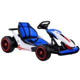 JOKO Elektrické Autíčko Motokára Gokart s Funkciou Drift 2x200W 24V, Penové kolesá, modrá
