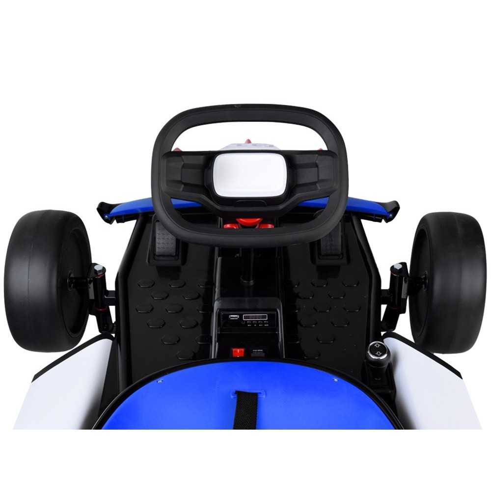 JOKO Elektrické Autíčko Motokára Gokart s Funkciou Drift 2x200W 24V, Penové kolesá, modrá