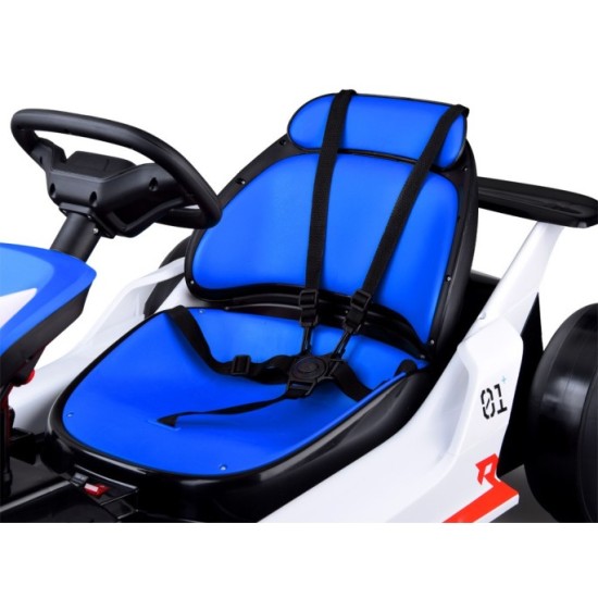 JOKO Elektrické Autíčko Motokára Gokart s Funkciou Drift 2x200W 24V, Penové kolesá, modrá