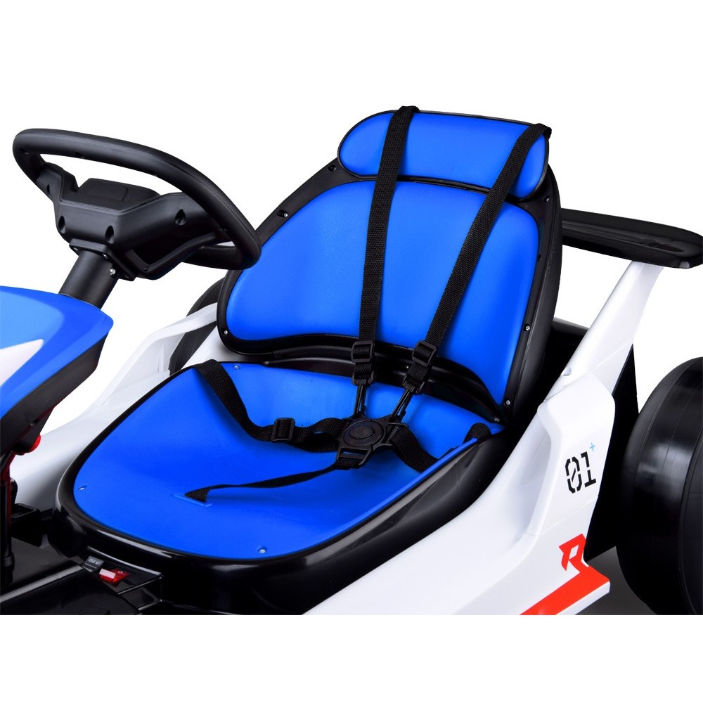 JOKO Elektrické Autíčko Motokára Gokart s Funkciou Drift 2x200W 24V, Penové kolesá, modrá
