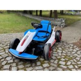 JOKO Elektrické Autíčko Motokára Gokart s Funkciou Drift 2x200W 24V, Penové kolesá, modrá
