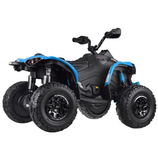 JOKO Elektrická štvorkolka Off-road CAN-AM 24V 200W, penové kolesá, kožené sedadlo, modrá