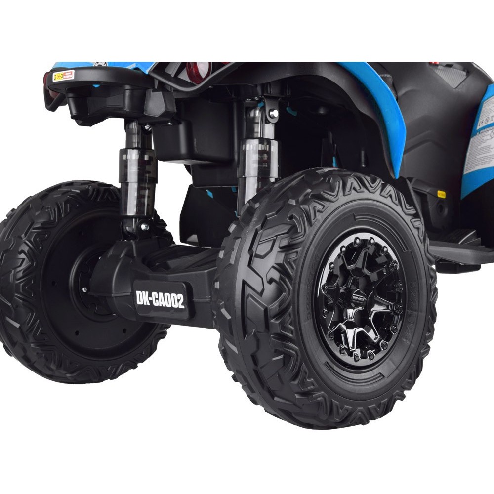 JOKO Elektrická štvorkolka Off-road CAN-AM 24V 200W, penové kolesá, kožené sedadlo, modrá