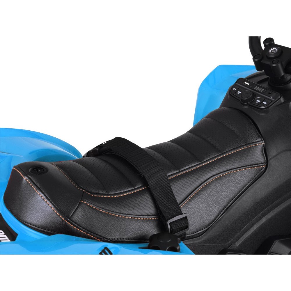 JOKO Elektrická štvorkolka Off-road CAN-AM 24V 200W, penové kolesá, kožené sedadlo, modrá