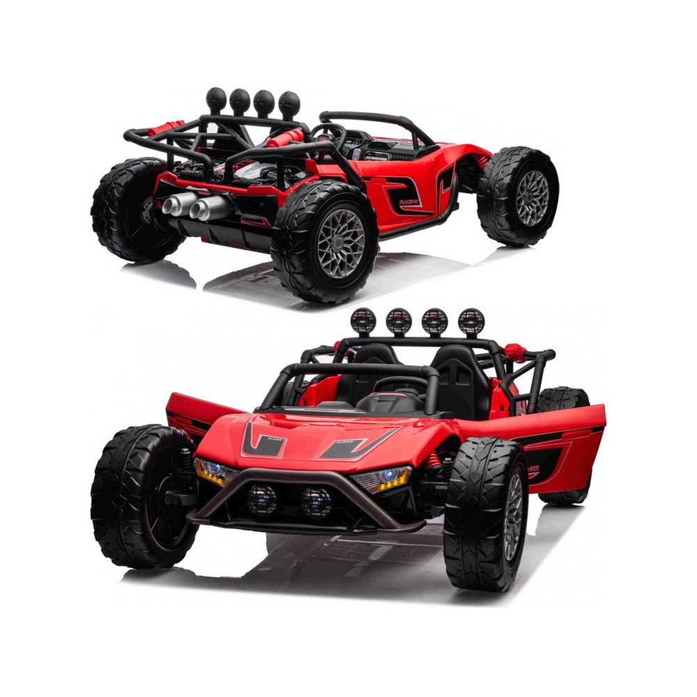 JOKO Elektrické autíčko Buggy Racing, Dvojmiestne, 2x24V 200W, nosnosť 50kg, červené