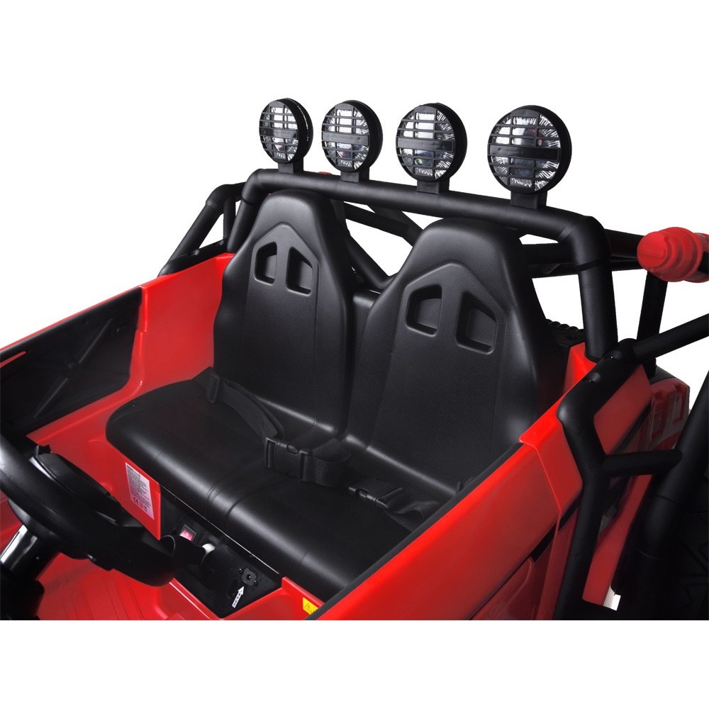 JOKO Elektrické autíčko Buggy Racing, Dvojmiestne, 2x24V 200W, nosnosť 50kg, červené
