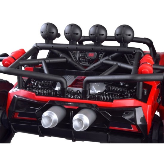 JOKO Elektrické autíčko Buggy Racing, Dvojmiestne, 2x24V 200W, nosnosť 50kg, červené