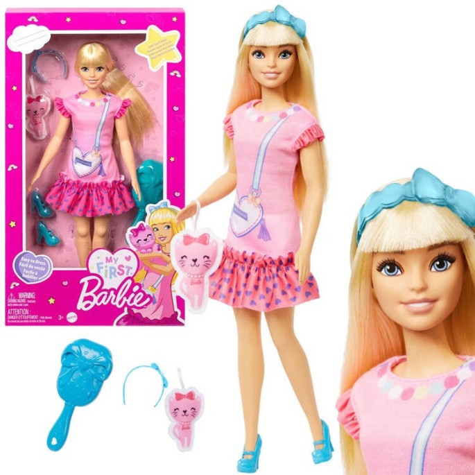 Barbie Moja prvá Barbie s mačkou My First Barbie Doll