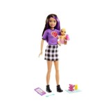 Mattel Bábika Barbie Opatrovateľka s Bábätkom + medvedík