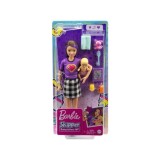 Mattel Bábika Barbie Opatrovateľka s Bábätkom + medvedík