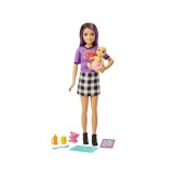 Mattel Bábika Barbie Opatrovateľka s Bábätkom + medvedík