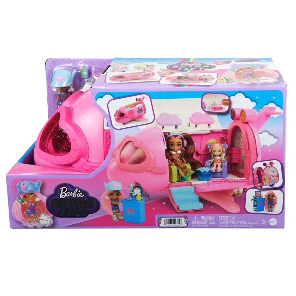 JOKO Veľké Lietadlo Barbie Extra Fly Minis Bábika Pilotka
