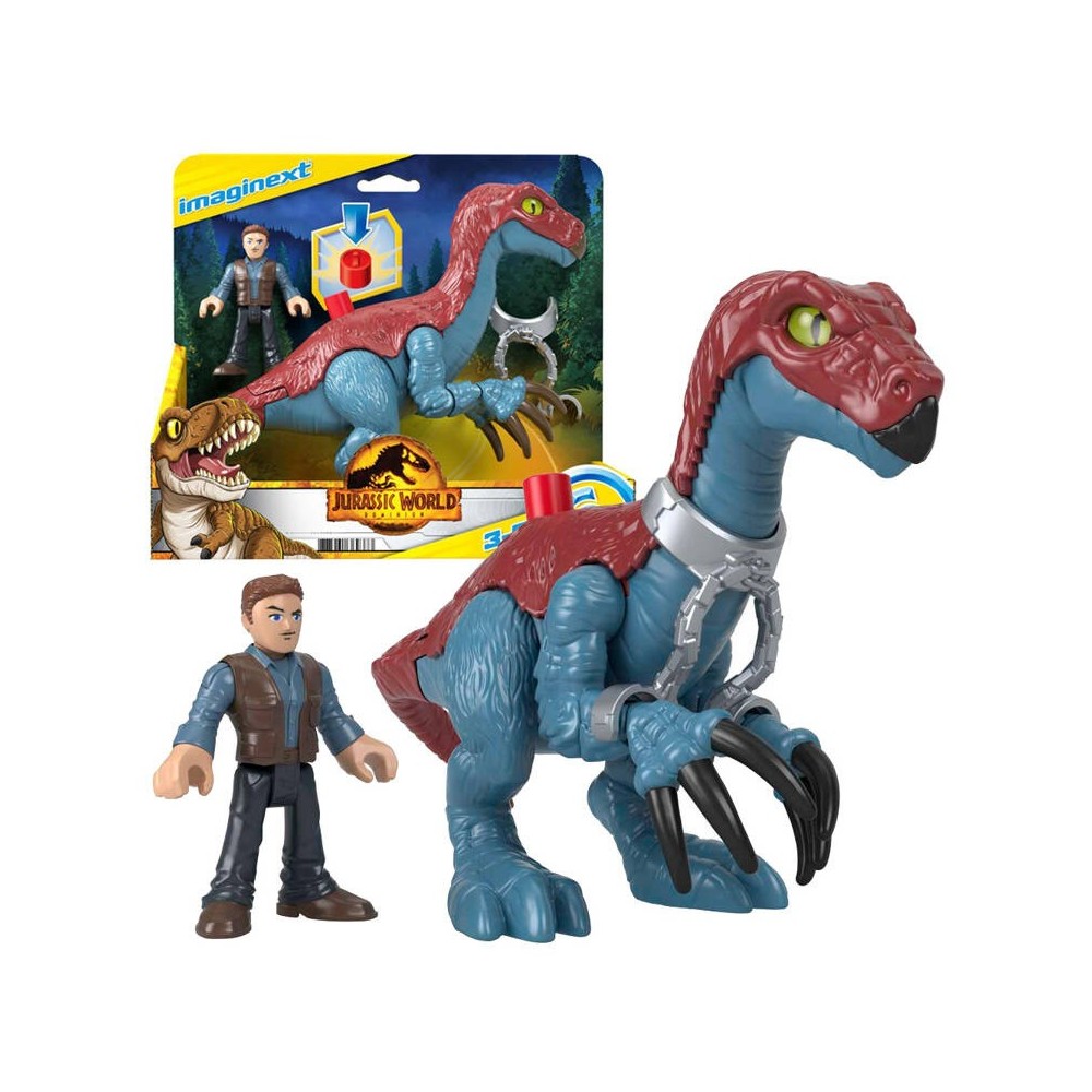 Fisher-Price Imaginext Jurský svet Sada figúrka Dinosaurus Therizinosaurus a Postavička Owen