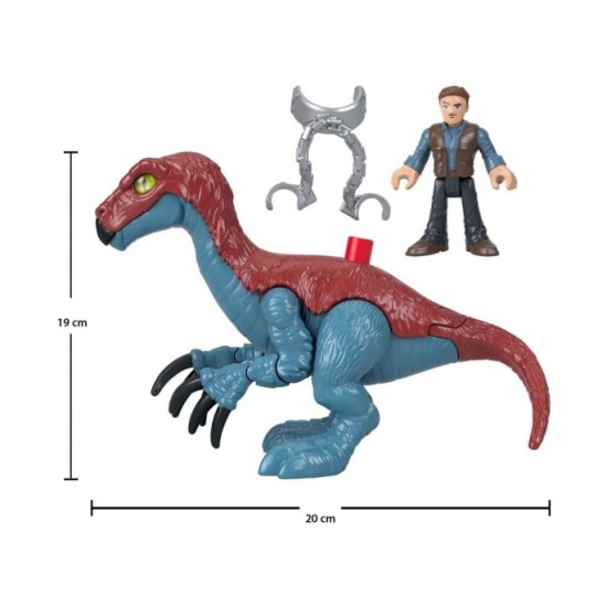 Fisher-Price Imaginext Jurský svet Sada figúrka Dinosaurus Therizinosaurus a Postavička Owen