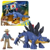 Fisher-Price Sada Figúrky Imaginext Jurský svet Dinosaurus Stegosaurus a Postavička Dr. Grant