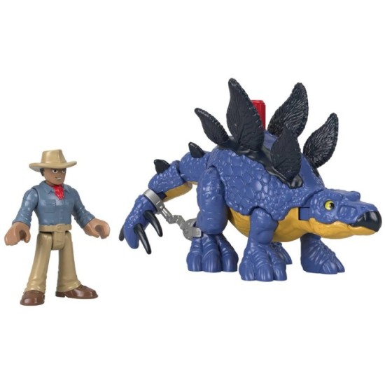 Fisher-Price Sada Figúrky Imaginext Jurský svet Dinosaurus Stegosaurus a Postavička Dr. Grant