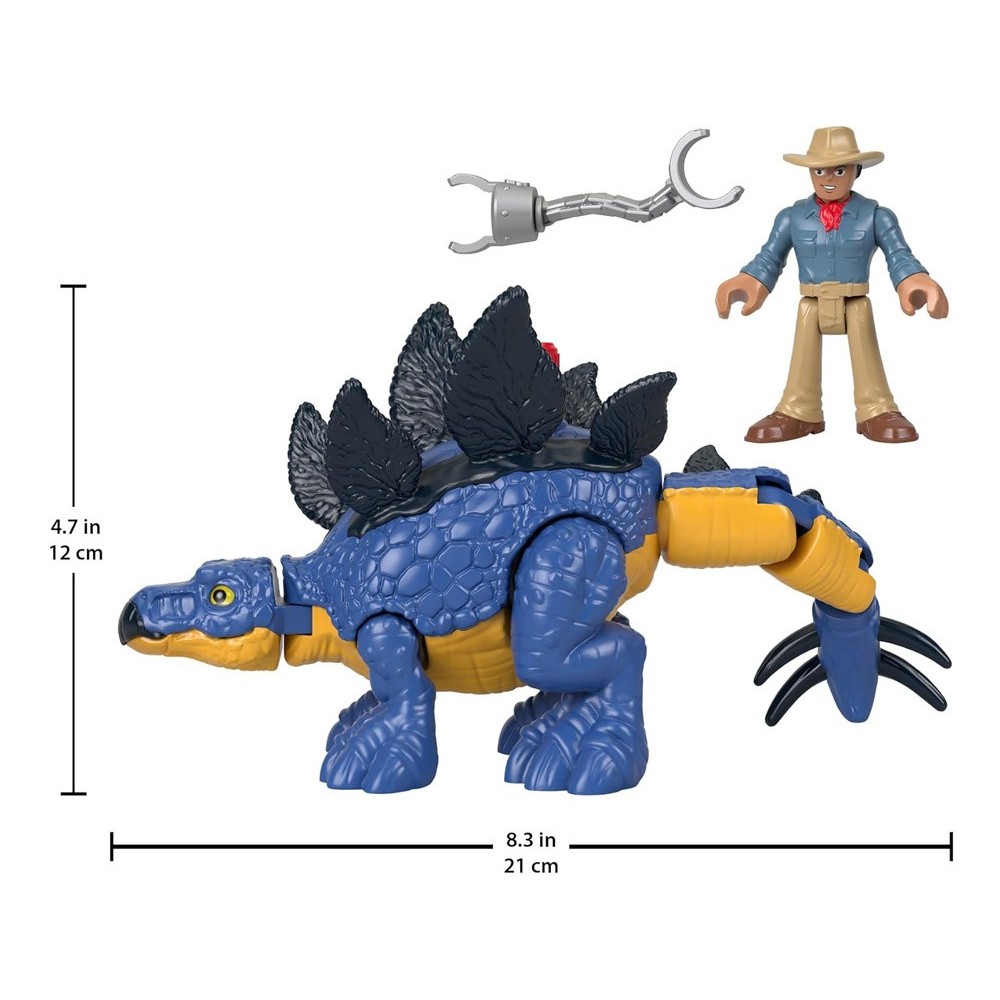Fisher-Price Sada Figúrky Imaginext Jurský svet Dinosaurus Stegosaurus a Postavička Dr. Grant
