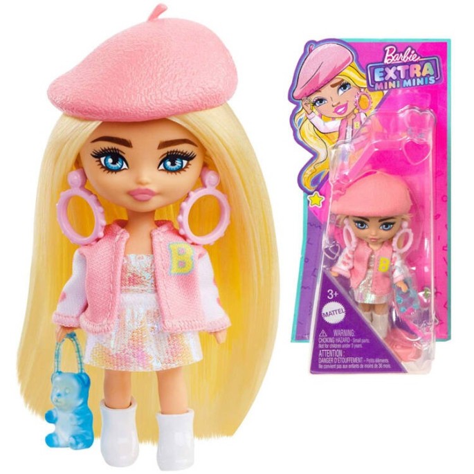 Barbie mini bábika Extra Mini Minis v Baretke