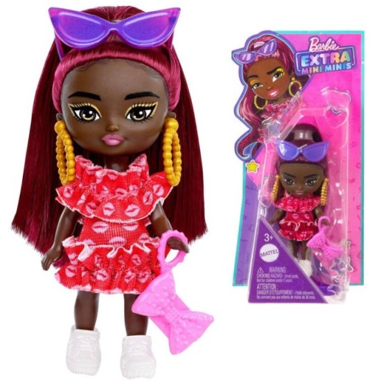 Barbie mini bábika Extra Mini Minis, kabelka, slnečné okuliare