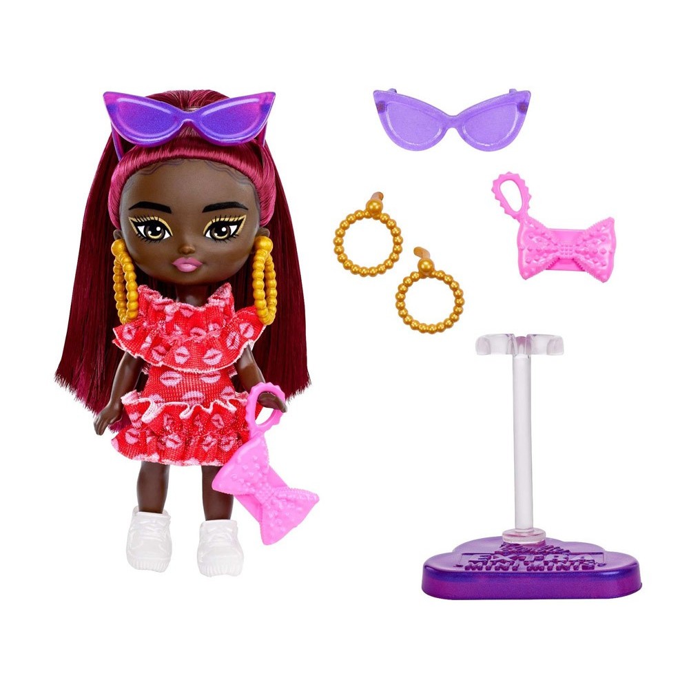 Barbie mini bábika Extra Mini Minis, kabelka, slnečné okuliare