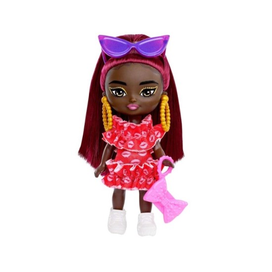 Barbie mini bábika Extra Mini Minis, kabelka, slnečné okuliare