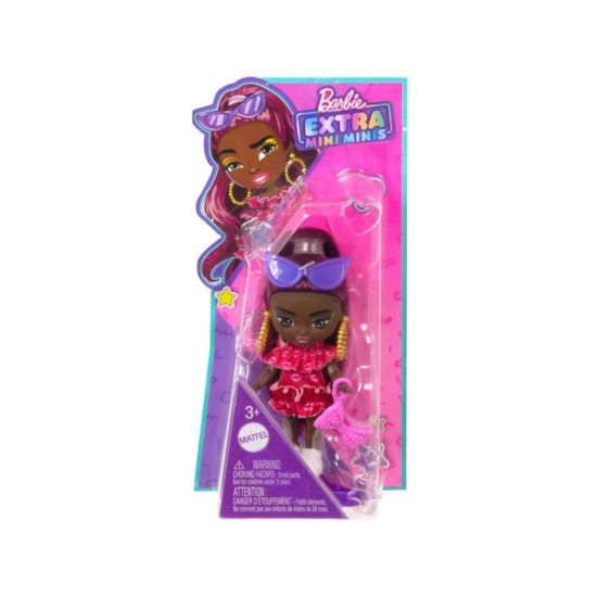 Barbie mini bábika Extra Mini Minis, kabelka, slnečné okuliare