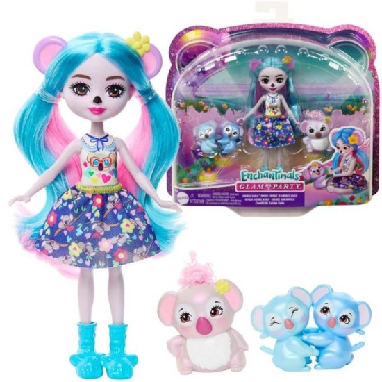 Enchantimals Bábika Kwala Koala rodina pand Joette