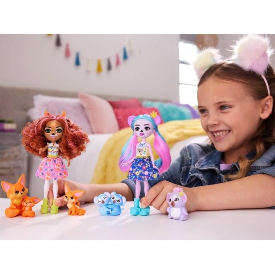Enchantimals Bábika Kwala Koala rodina pand Joette