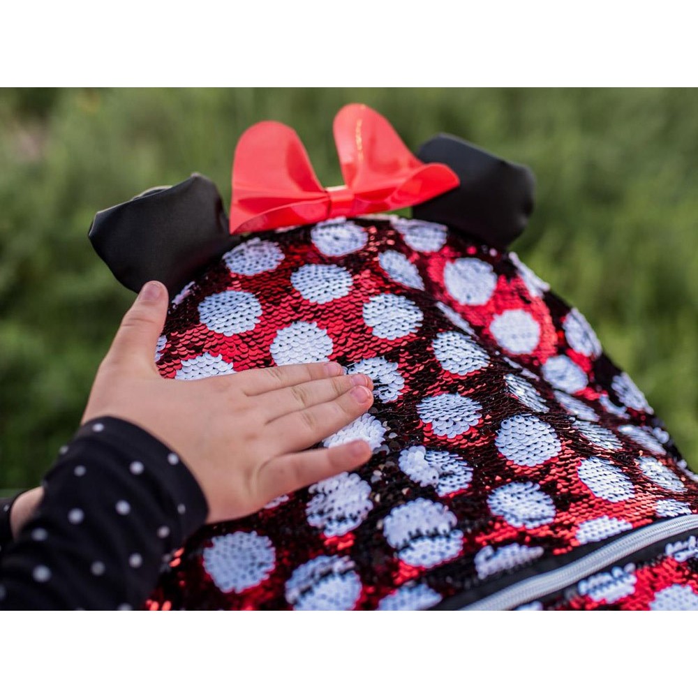 JOKO Detský Batoh Disney Minnie Mouse 40cm, trbiietavý červený