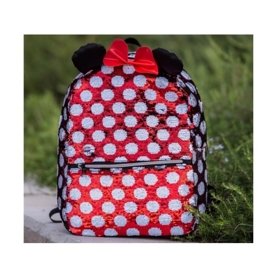 JOKO Detský Batoh Disney Minnie Mouse 40cm, trbiietavý červený