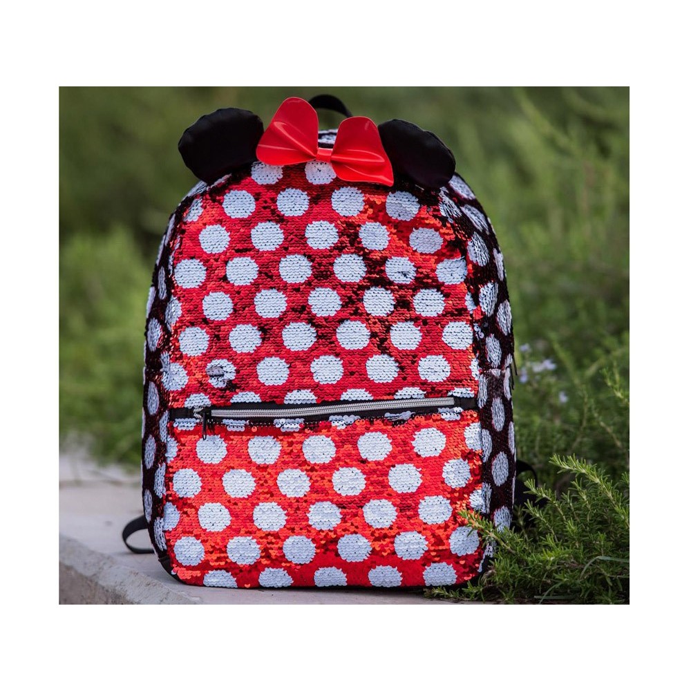 JOKO Detský Batoh Disney Minnie Mouse 40cm, trbiietavý červený