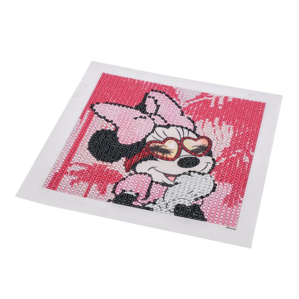 JOKO Kreatívna súprava Diamantový obrázok Disney Minnie Mouse, Diamantové maľovanie pre deti, ružový