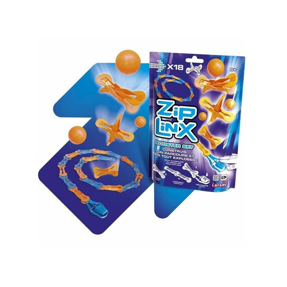 JOKO Vybuchujúce Guličky, Bláznivé Domino Kocky Crazy Zip Linx Booster s KATAPULTOM