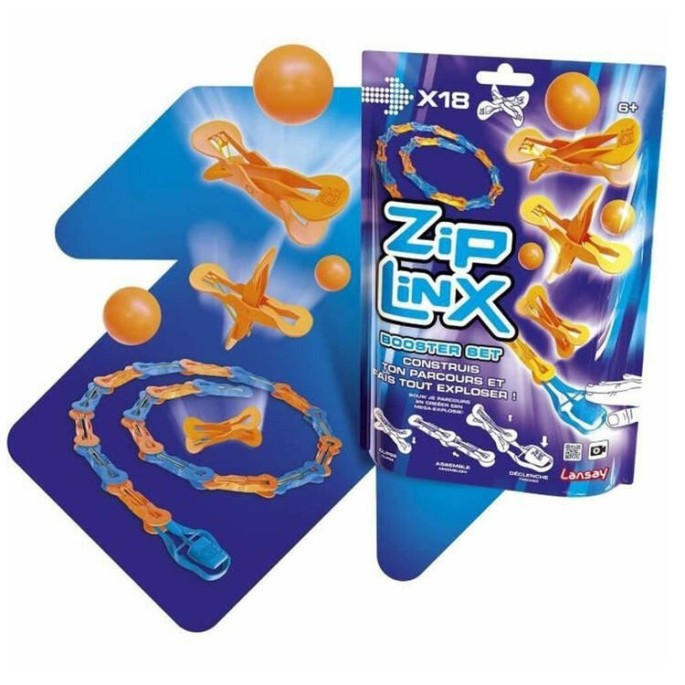 JOKO Vybuchujúce Guličky, Bláznivé Domino Kocky Crazy Zip Linx Booster s KATAPULTOM