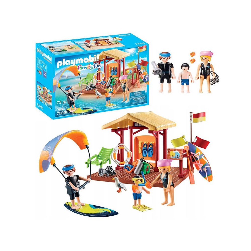 Playmobil Kreatívna Stavebnica Škola pre Vodné športy 73ks