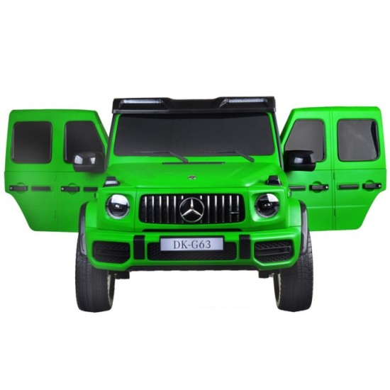 JOKO Elektrické Autíčko Mercedes G 63 AMG Class 4x4 200W s LCD Displejom, DVOJMIESTNE kožené sedadlo, Nosnosť 80kg, FM rádio, ze