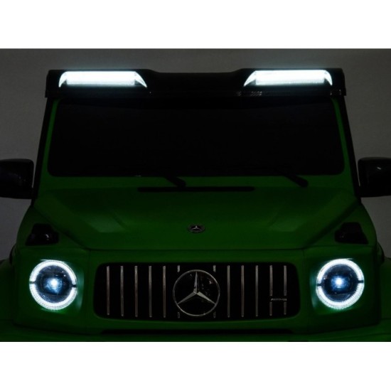 JOKO Elektrické Autíčko Mercedes G 63 AMG Class 4x4 200W s LCD Displejom, DVOJMIESTNE kožené sedadlo, Nosnosť 80kg, FM rádio, ze