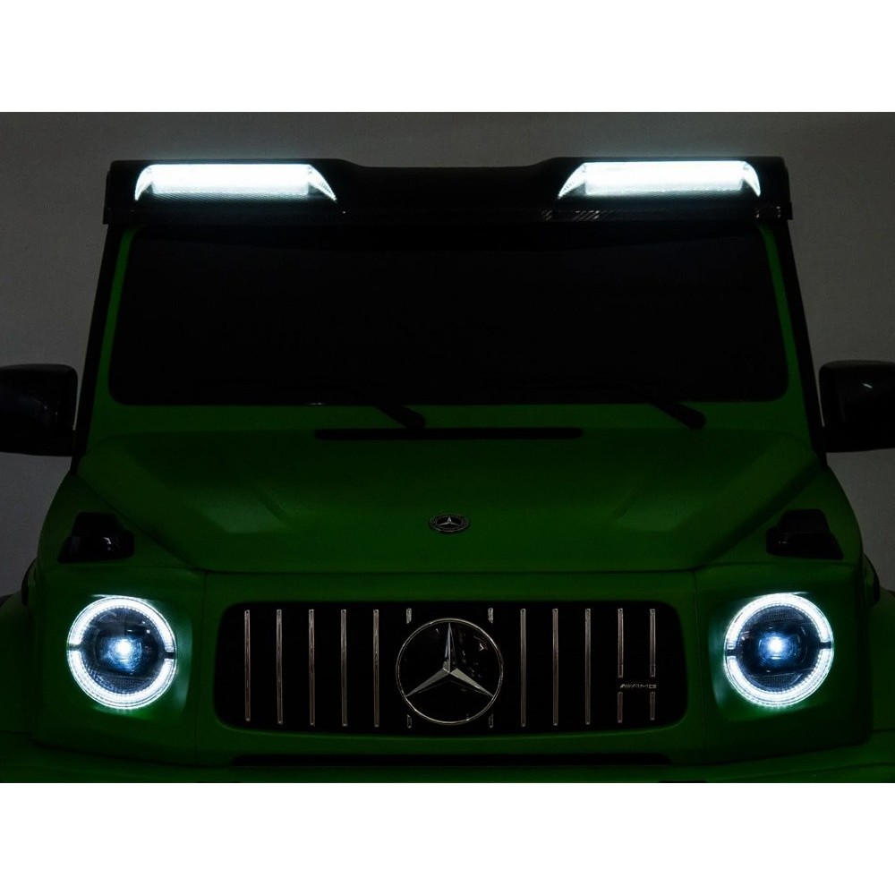 JOKO Elektrické Autíčko Mercedes G 63 AMG Class 4x4 200W s LCD Displejom, DVOJMIESTNE kožené sedadlo, Nosnosť 80kg, FM rádio, ze