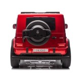JOKO Elektrické Autíčko Mercedes G 63 AMG Class 4x4 s LCD Displejom, DVOJMIESTNE kožené sedadlo, Nosnosť 80kg, FM rádio, červené