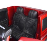 JOKO Elektrické Autíčko Mercedes G 63 AMG Class 4x4 s LCD Displejom, DVOJMIESTNE kožené sedadlo, Nosnosť 80kg, FM rádio, červené