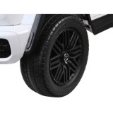 JOKO Elektrické Autíčko Mercedes G 63 AMG Class 4x4 s LCD Displejom, DVOJMIESTNE kožené sedadlo, Nosnosť 80kg, FM rádio, biele
