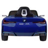 JOKO Elektrické autíčko BMW i4, penové kolesá, kožené sedadlo, modré